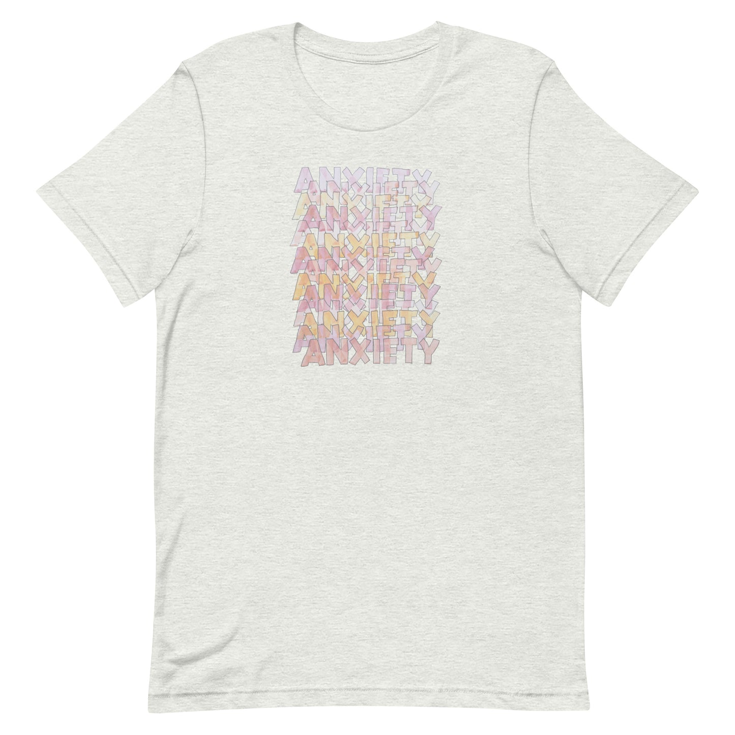 Anxiety Watercolor T-Shirt - White Version