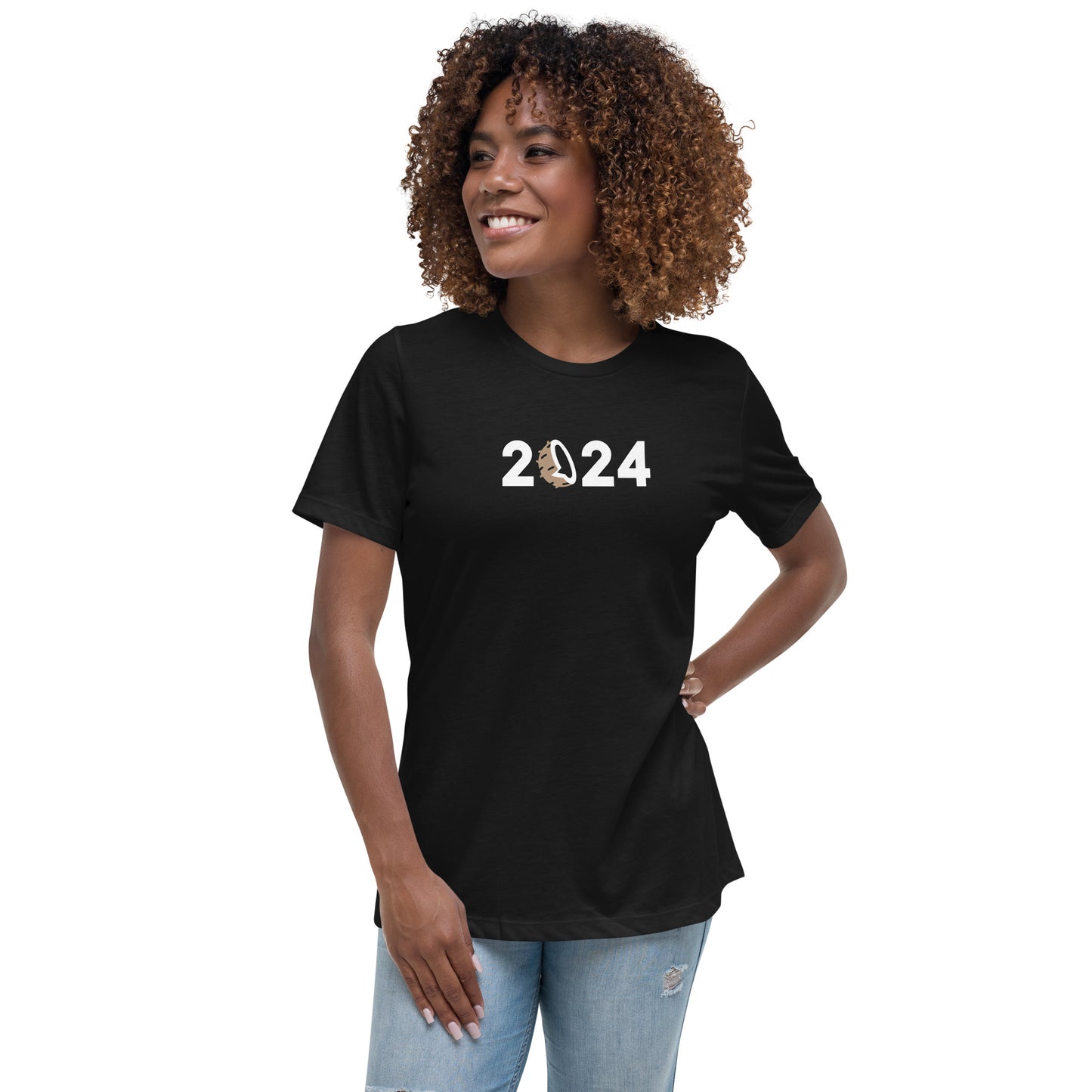 Kamala Coconut 2024 - Women's Relaxed T-Shirt - Kamala Harris 2024 Shirt - Coconut 2024