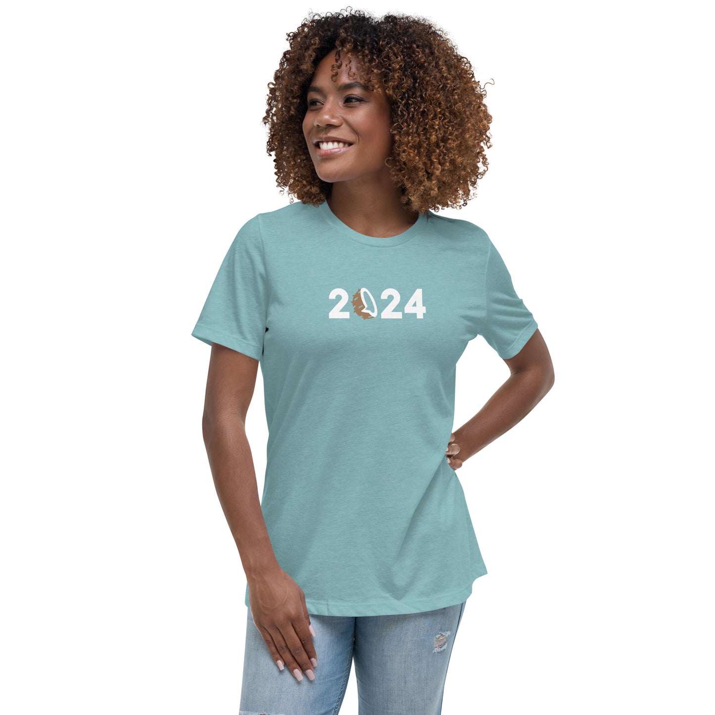 Kamala Coconut 2024 - Women's Relaxed T-Shirt - Kamala Harris 2024 Shirt - Coconut 2024